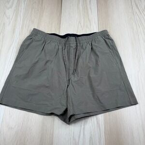 Lululemon Mens Gray Bowline 5" Stretch Cotton VersaTwill Athletic Shorts Size XL